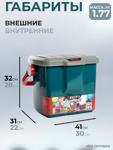 Экспедиционный ящик IRIS RV BOX Bucket 25B