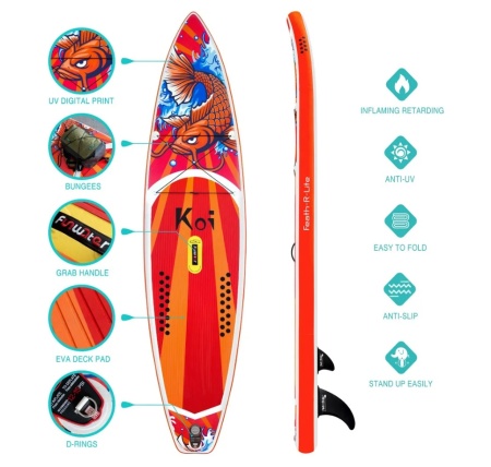 Cапборд (SUP-доска) FunWater "Koi" 11'6 (350x83x15 cm) FR01A